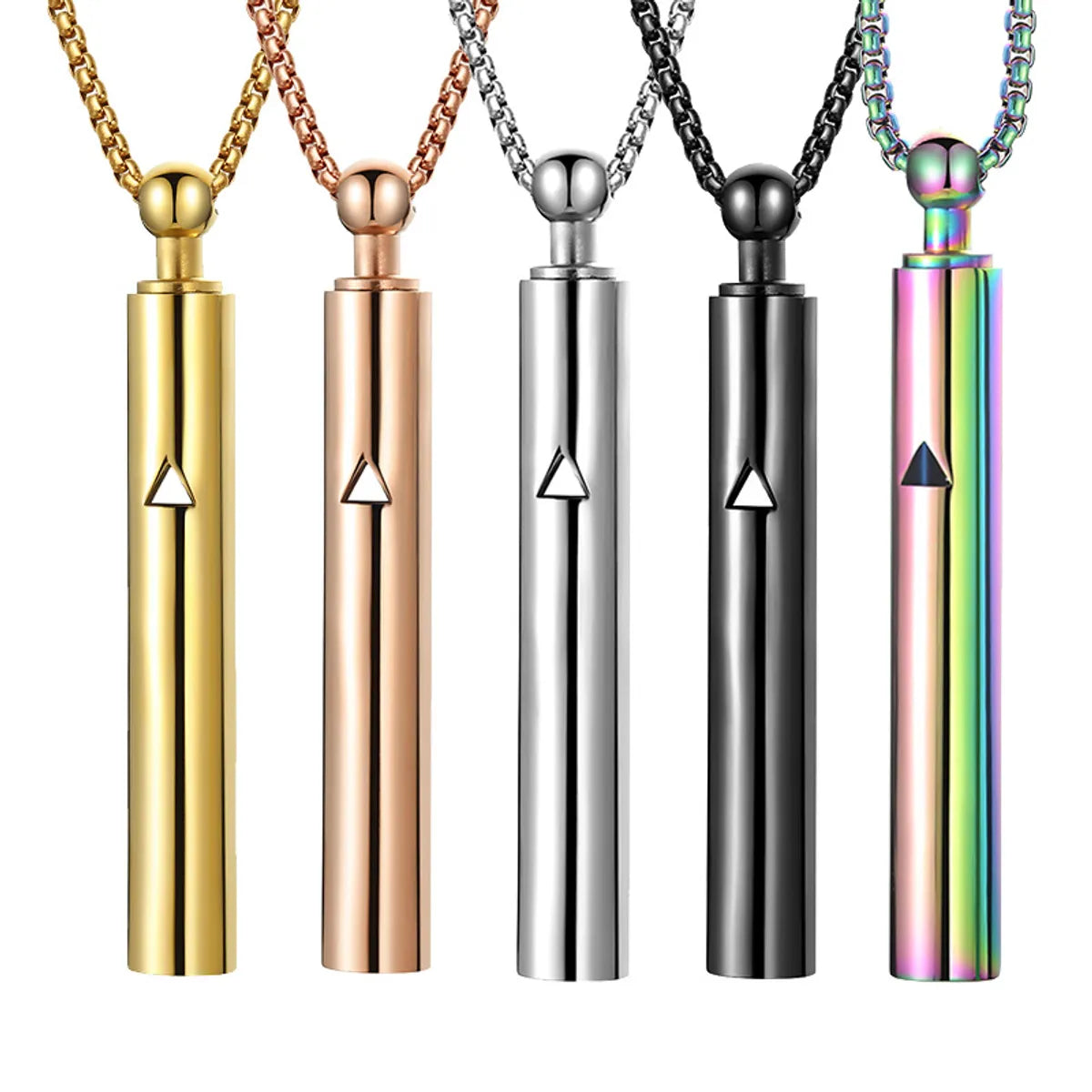 Necklaces For Self Glow-Basic Modern Style Classic Style Whistle Titanium Steel Polishing Unisex Pendant Necklace