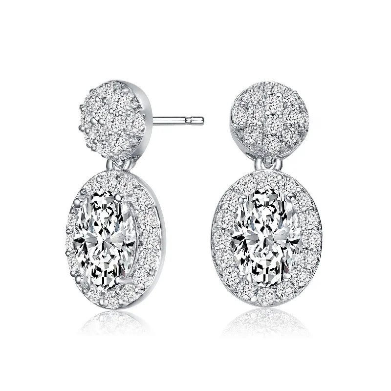 Earrings Designer Rankings-Antoinette Double Oval Stud Earrings