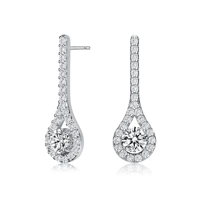 Earrings With Platinum Shine-Constance Dainty Earrings