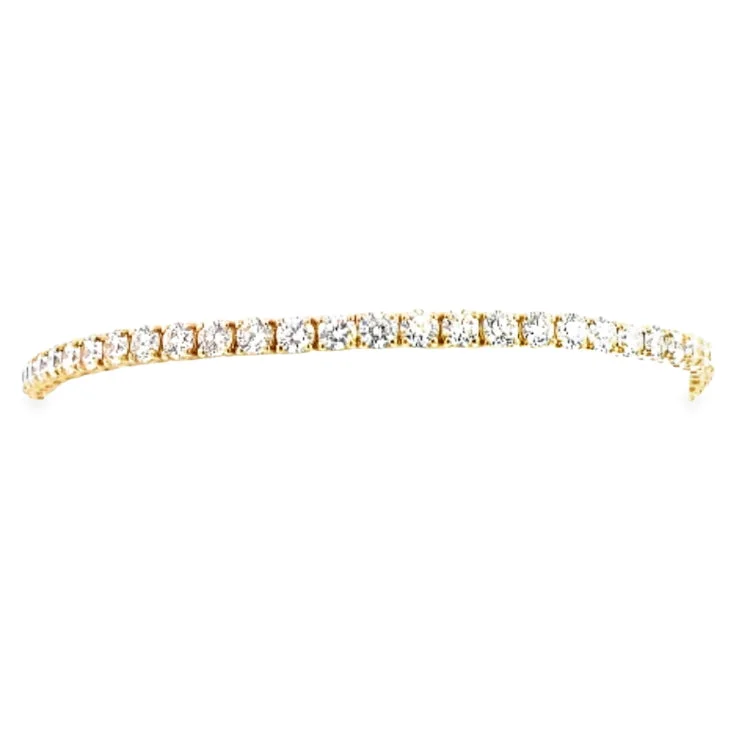 Affordable Bracelets Online-LAB GROWN ROUND DIAMONDS 5.96CTW TENNIS BRACELET