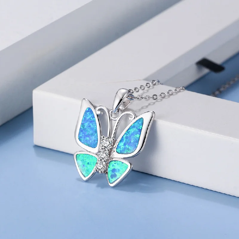 Silver Opal Butterfly