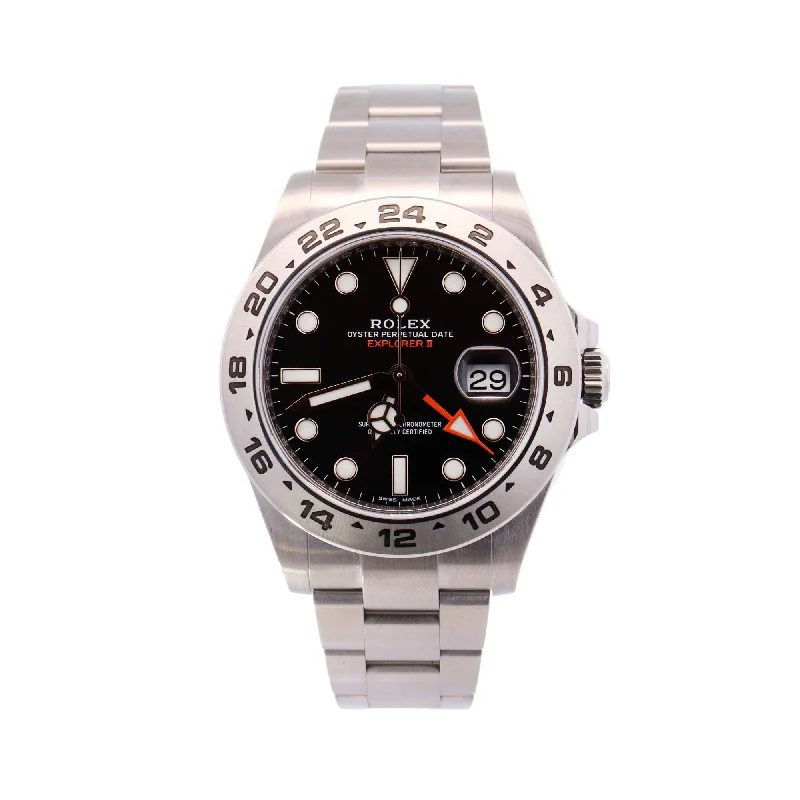 Watches Top Picks-Rolex Explorer II 42mm Black Dial Watch Ref# 226570