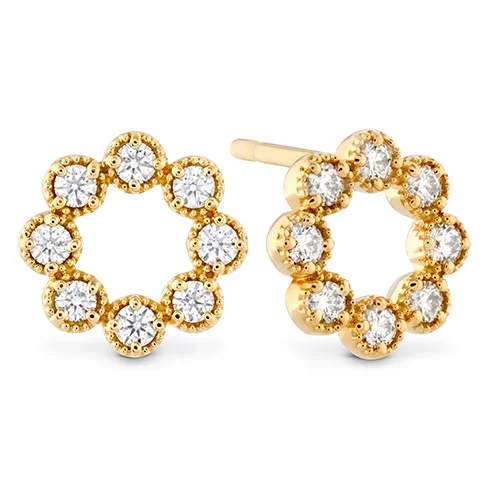 Best Wide Earrings-Hearts On Fire Liliana Milgrain Diamond Circle Earrings