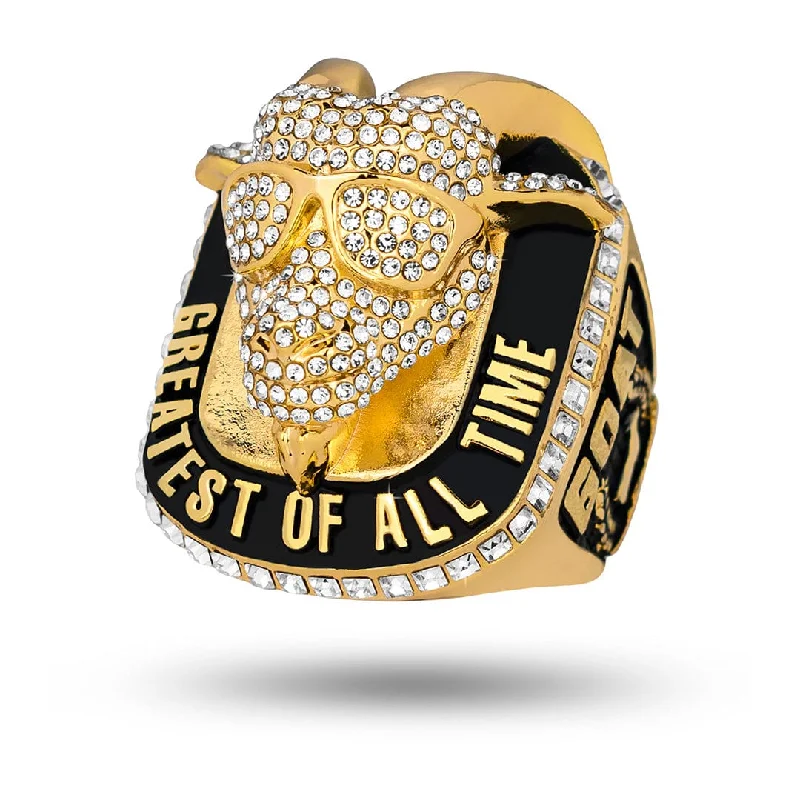 Rings For Tall Shine-Blinged Out GOAT Championship Ring