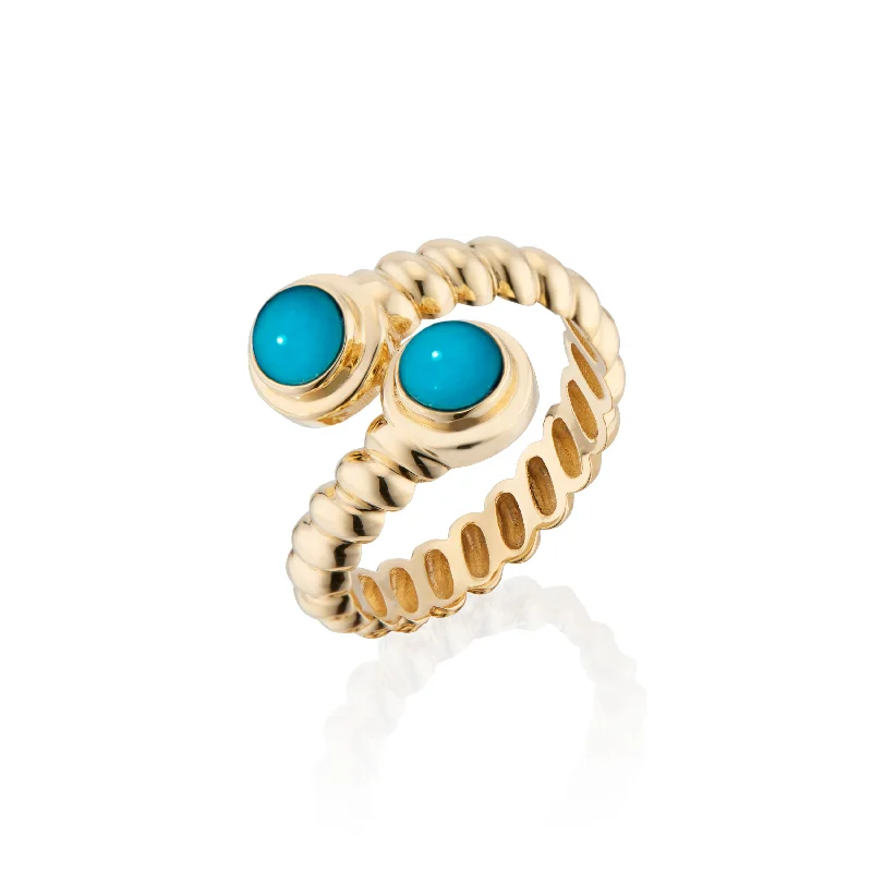 Rings For Preteens-Eden Moi & Toi Ring with Turquoise