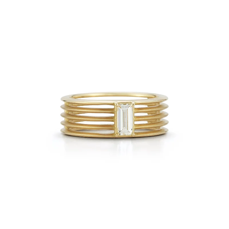 Rings For Bronze Lovers-Crosby Baguette Ring