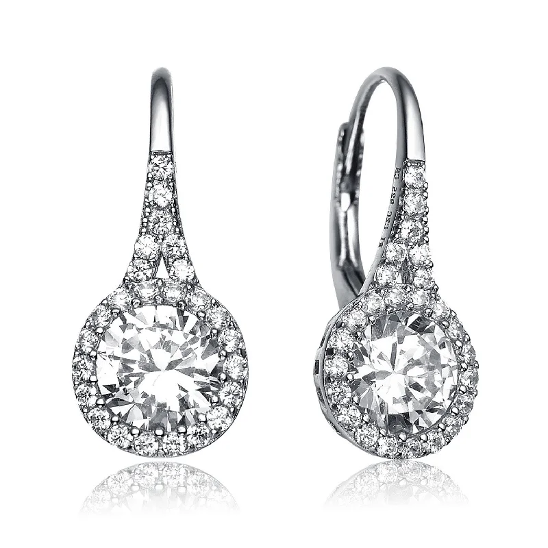 Best Slim Earrings-Marie Classic Dual Leverback Drop Earrings