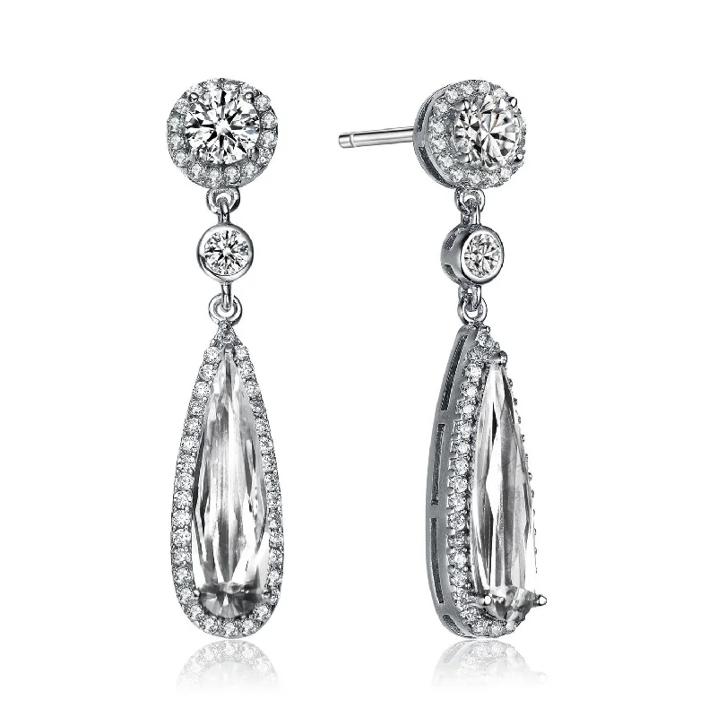 Earrings Size Guide-Constance Vertical Teardrop Earrings