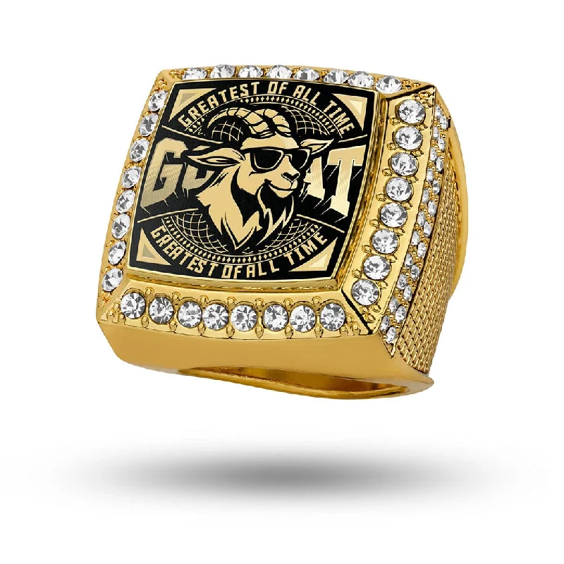 Rings For Rain Glow-GOAT Championship Ring