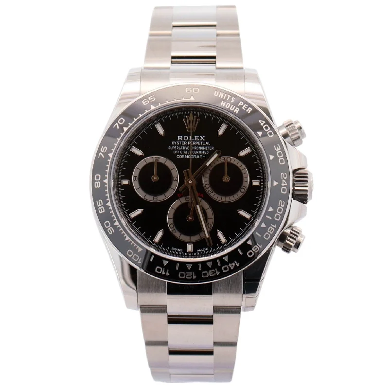 Watches Shine Tips-Rolex Daytona 40mm Black Dial Watch Ref# 126500LN