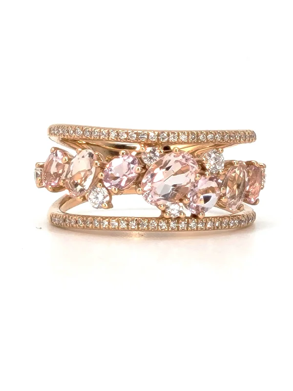 Rings For Day Dates-Marco Moore Pink Sapphire and Diamond Ring