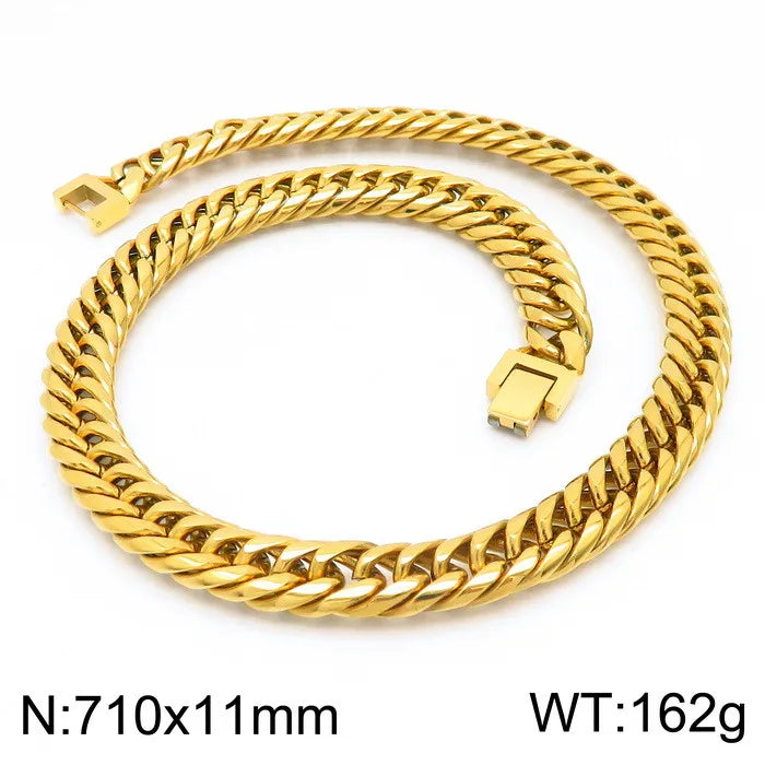 Gold Necklace with Jewelry Buckle 71cm #2