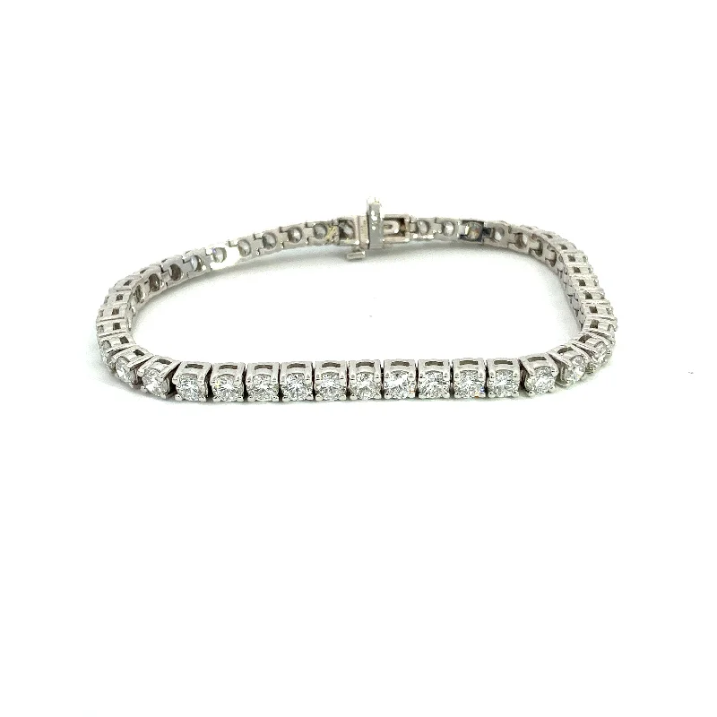 Best Pick Bracelets-LAB GROWN ROUND DIAMONDS 6.95CTW TENNIS BRACELET