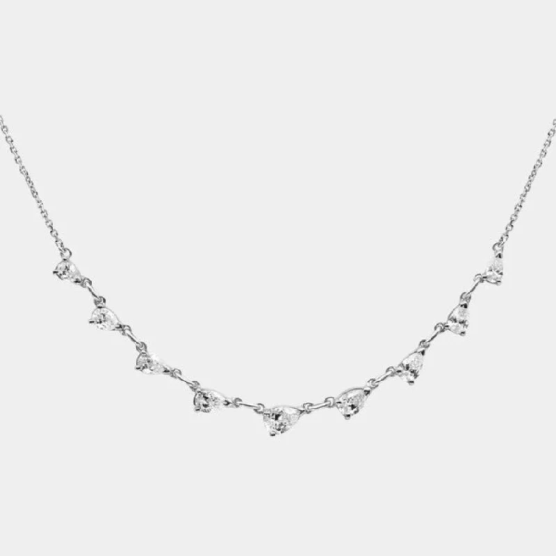 Steel 9 Water Drop Necklace