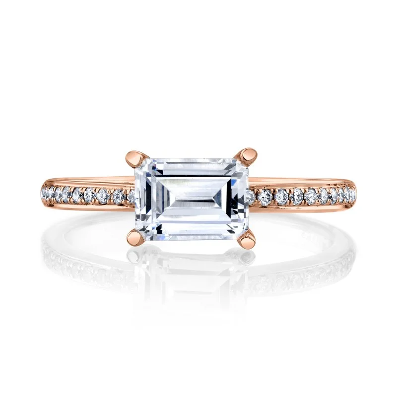 Rings For Summer Shine-Engagement Ring Setting with Diamond Band