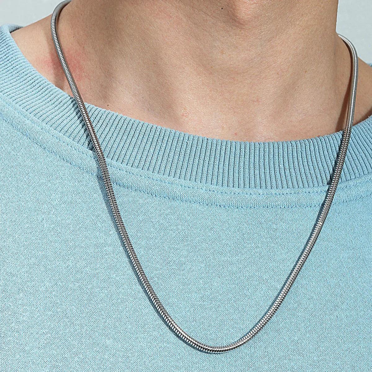 Necklaces For Cloudy Wear-Wholesale Jewelry Simple Tubular Titanium Steel Necklace Nihaojewelry