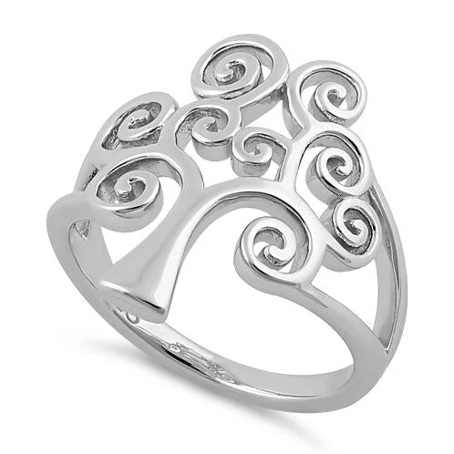 Rings For Desk Style-Sterling Silver Tree of Life Ring