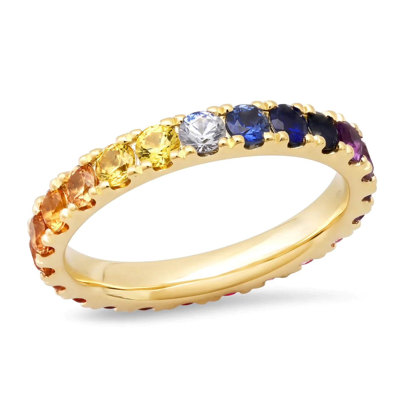 Rings For Low Spark-Large Sunset Eternity Band