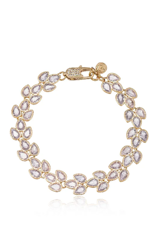 Bracelets With Gold Finish-It's Your Moment Bezel Crystal Bracelet