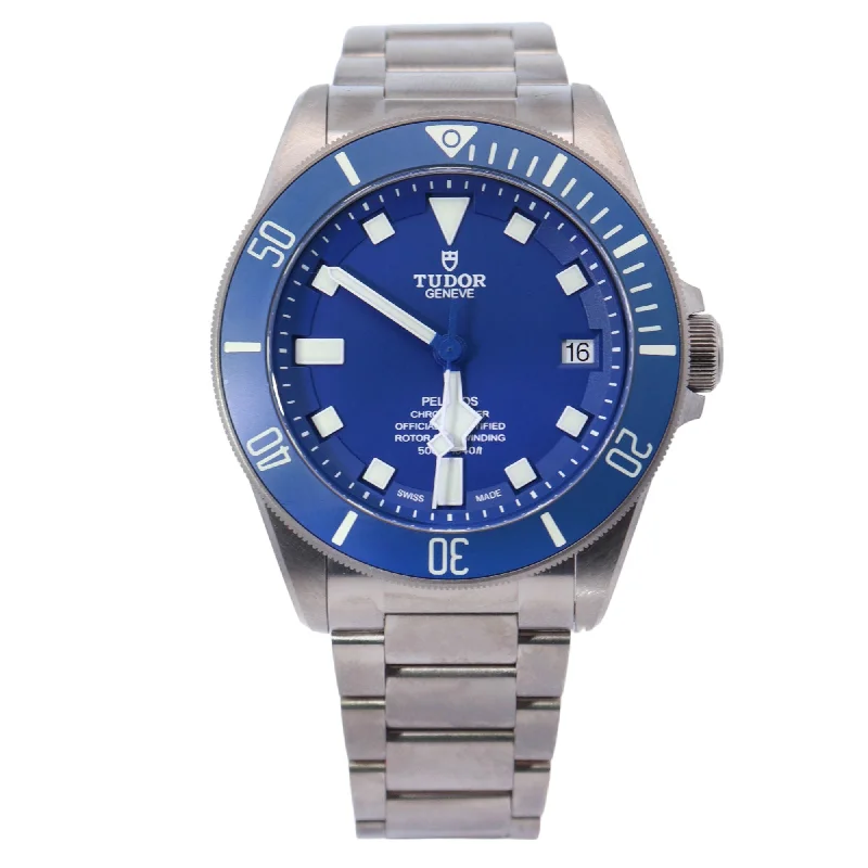 Watches For Relaxed Days-Tudor Pelagos 42mm Blue Dial Watch Ref# 25600TB