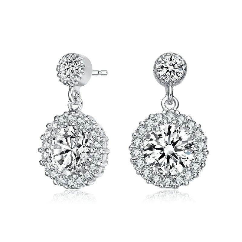 Earrings Base Guide-Antoinette Round Stud Drop Earrings