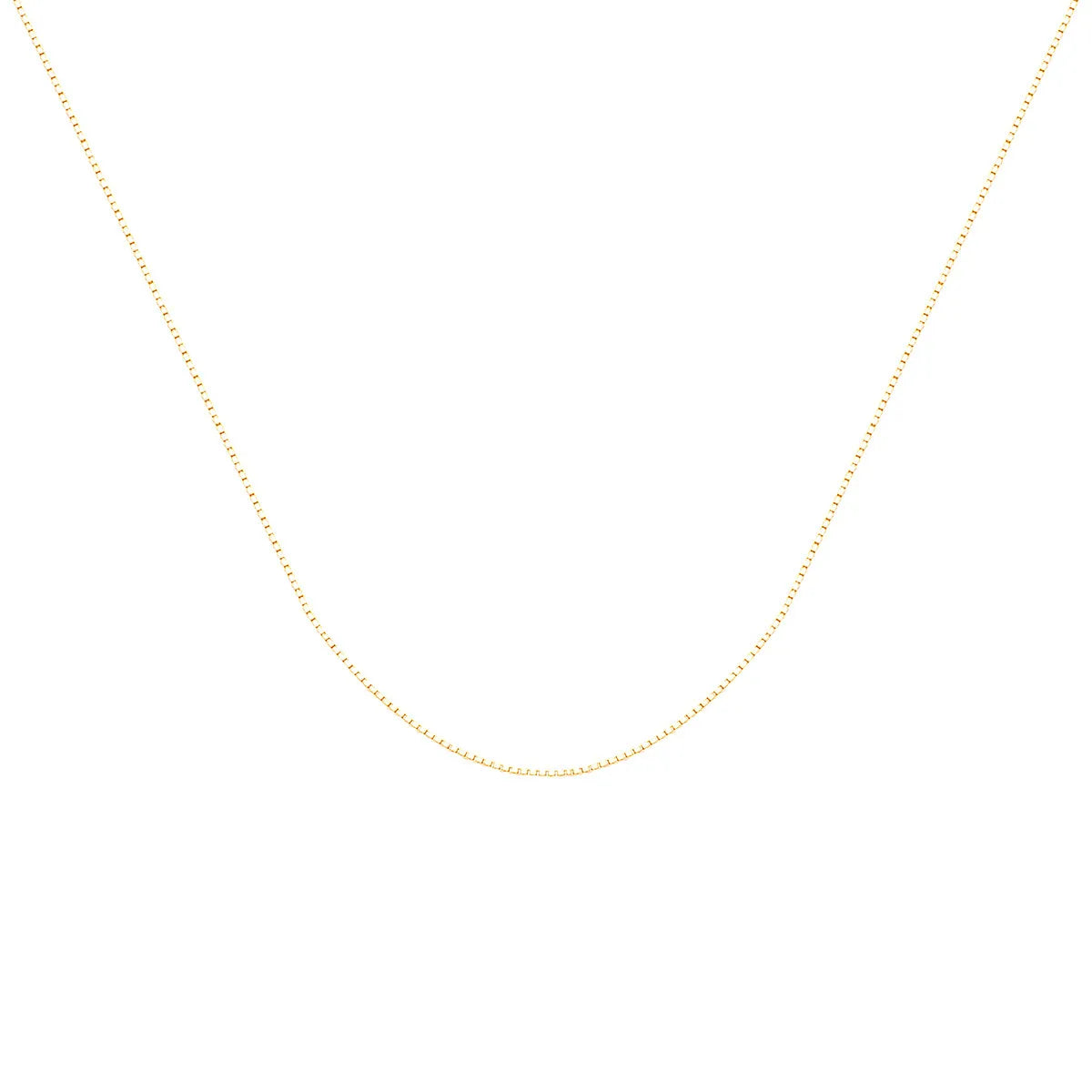 06 Box Chain Yellow Gold 45cm