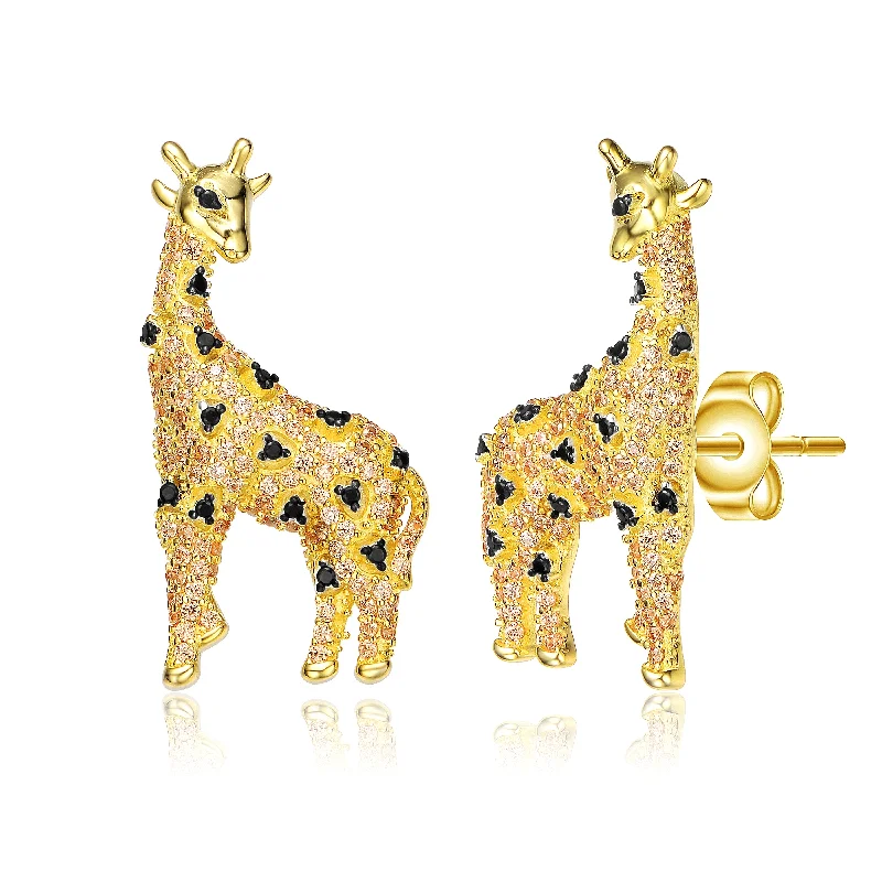 Earrings For Broad Looks-Chloé Golden Giraffe Earrings