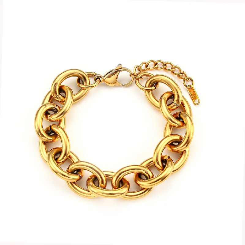 N Thick Chain Bracelet 15cm