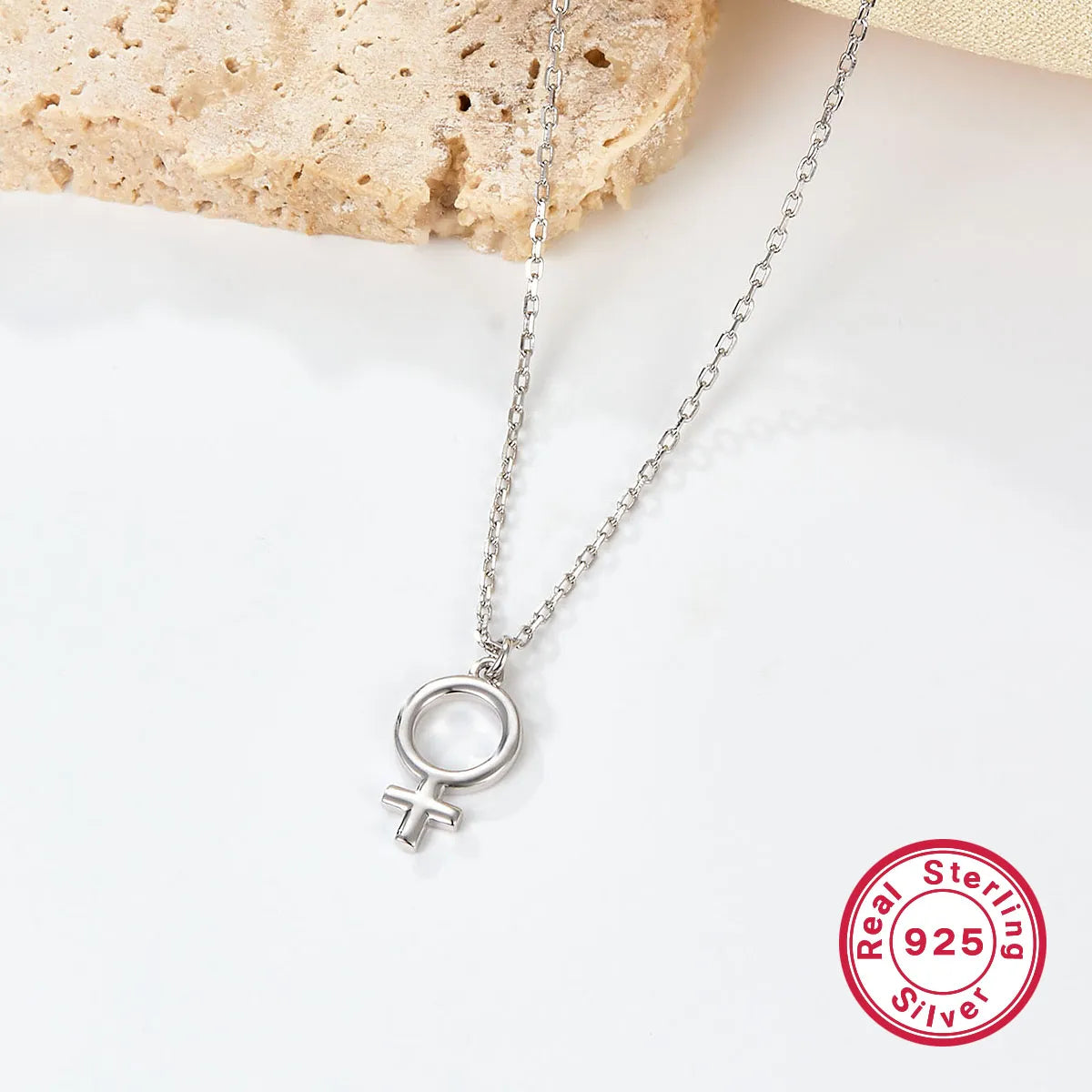 Necklaces For Restful Times-Ig Style Cross Sterling Silver Plating White Gold Plated Pendant Necklace