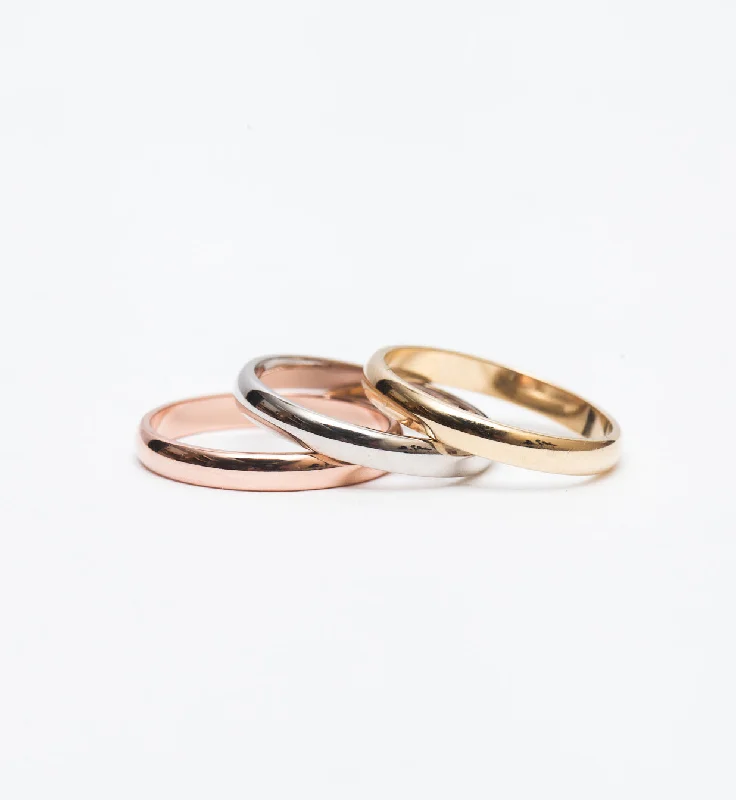 Small Rings For Grace-2.5 mm Half Round Stacking Band