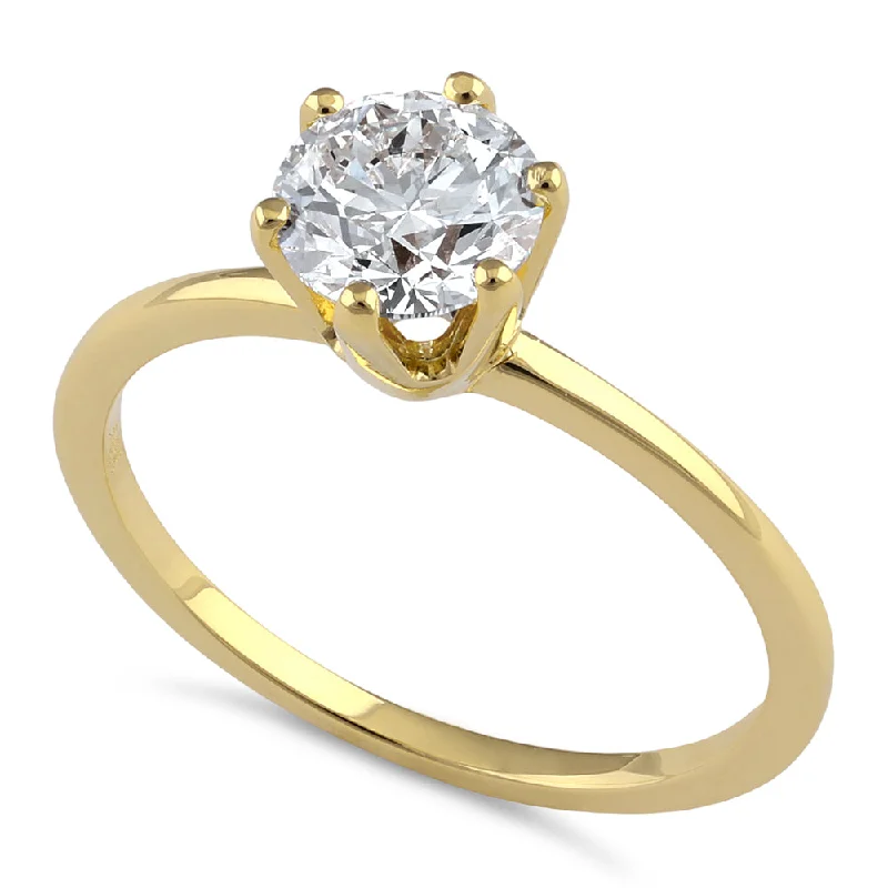 Rings For Long Nails-14K Gold 1.00 ct. Lab Grown Diamond Ring