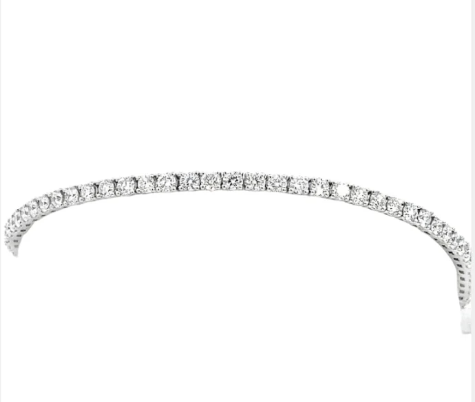 Bracelets Wear Advice-LAB GROWN ROUND DIAMONDS 5.00CTW TENNIS BRACELET