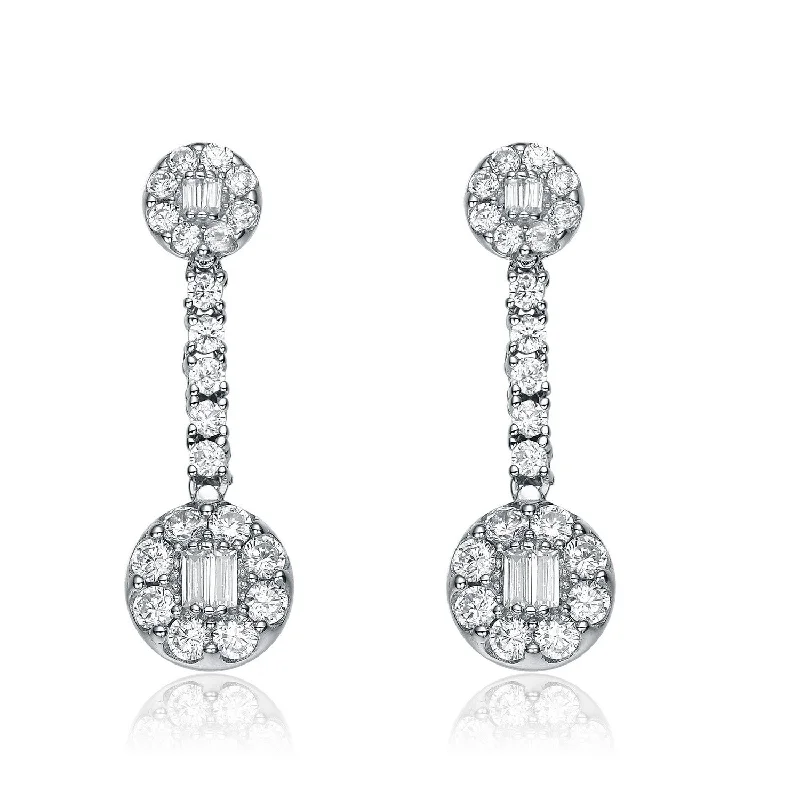 Earrings For Tassel Fun-La Roche Dual Halo Drop Earrings