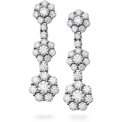 Earrings For Eye-Catching Looks-Hearts On Fire Beloved Three Station Diamond Drop Earrings